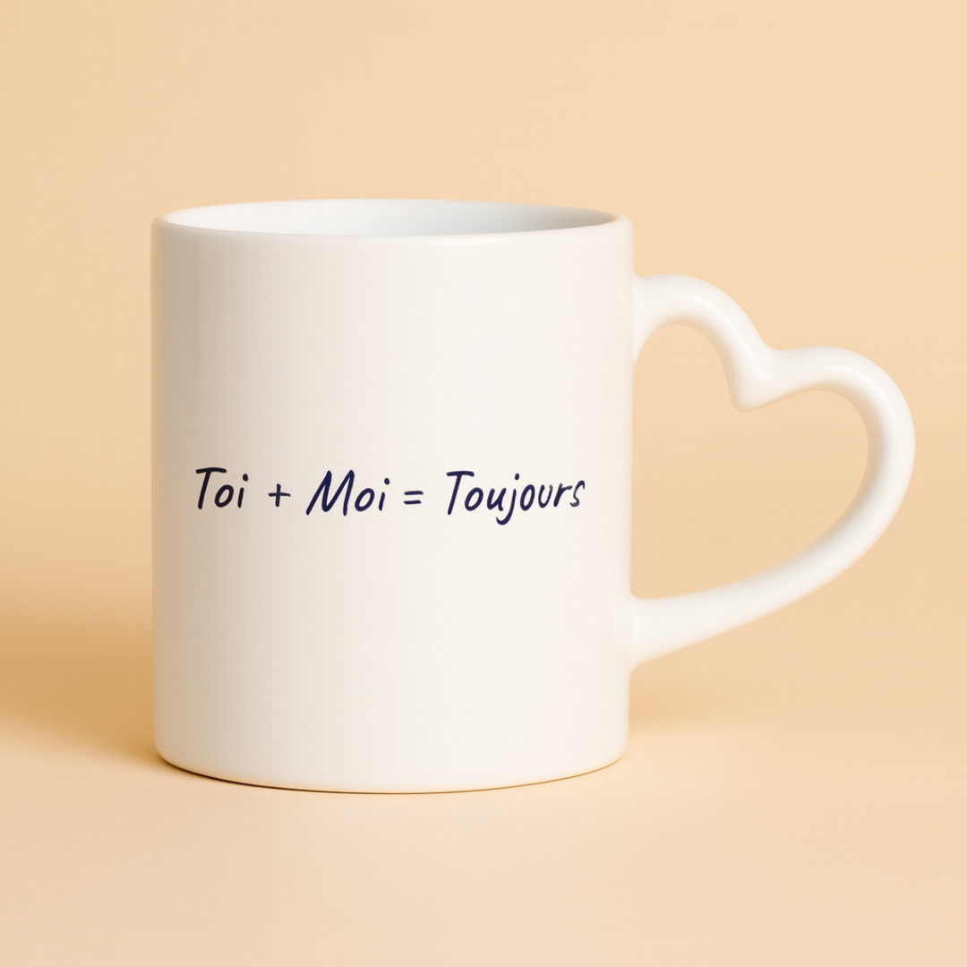 Mug "Toi + moi = toujours"