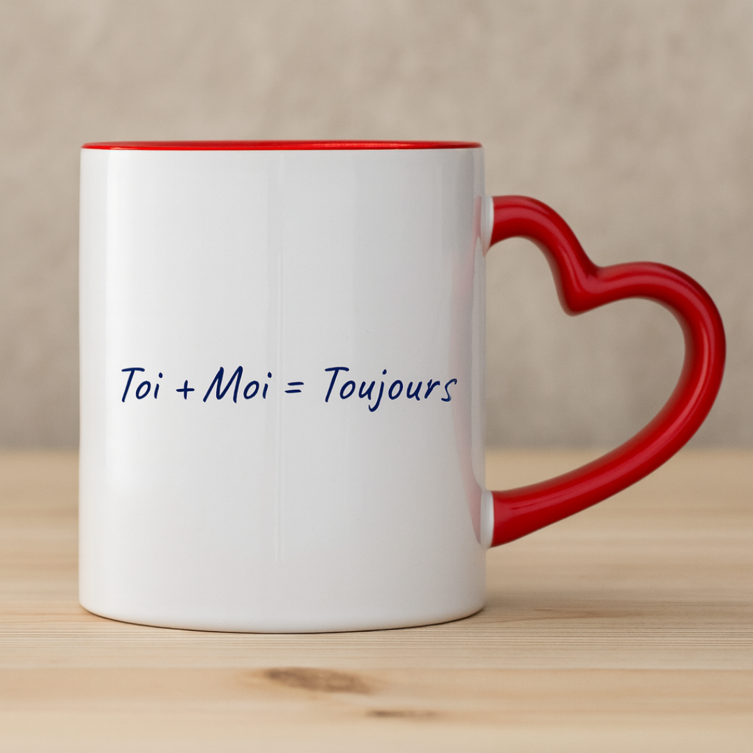 Mug "Toi + moi = toujours"