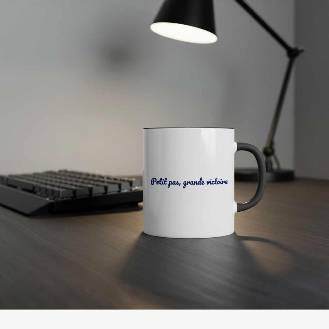 Mug "Petit pas, grande victoire"
