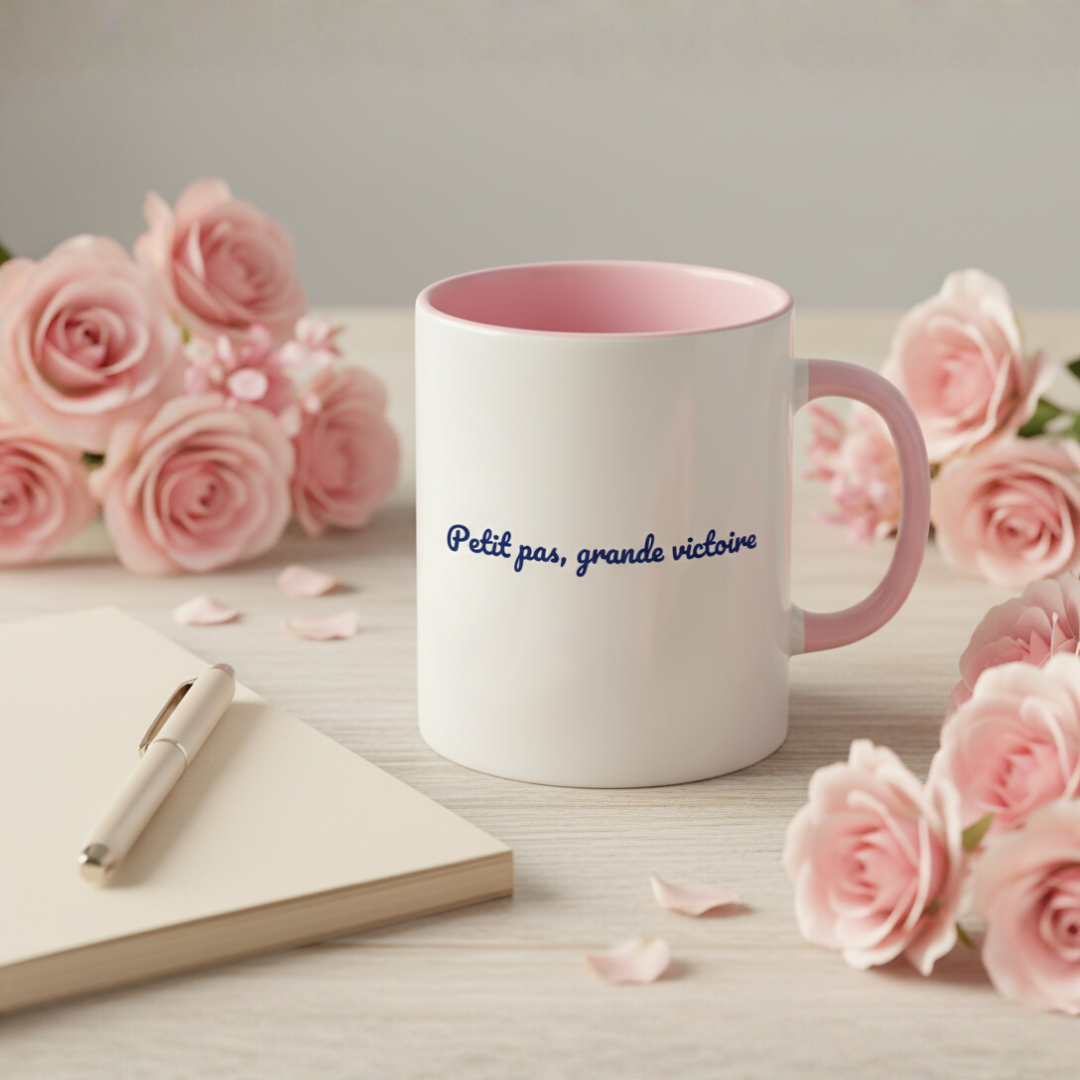 Mug "Petit pas, grande victoire"