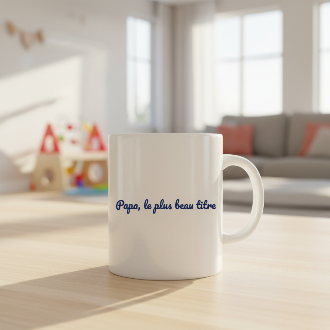 Mug "Papa, le plus beau titre"