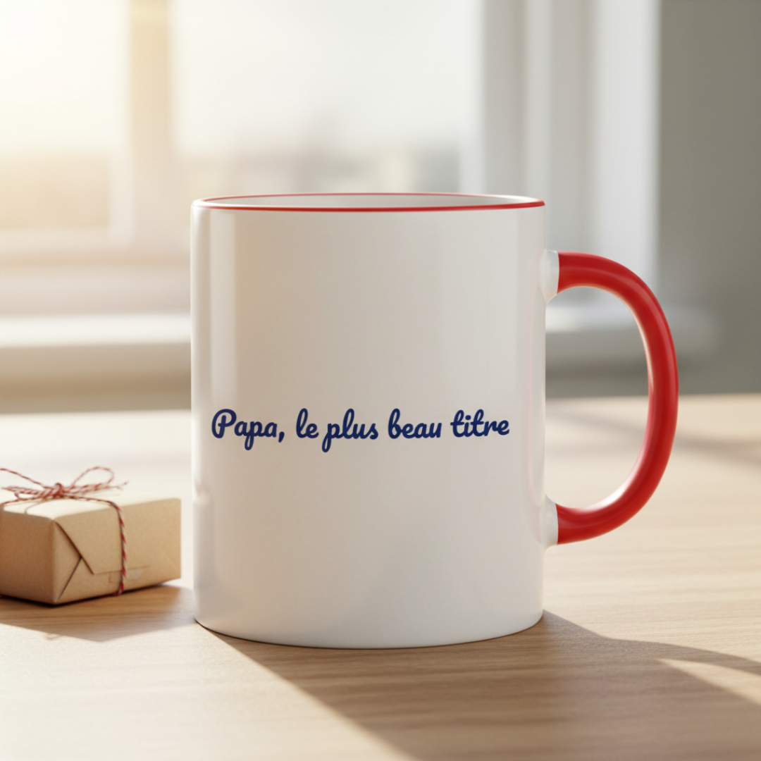 Mug "Papa, le plus beau titre"