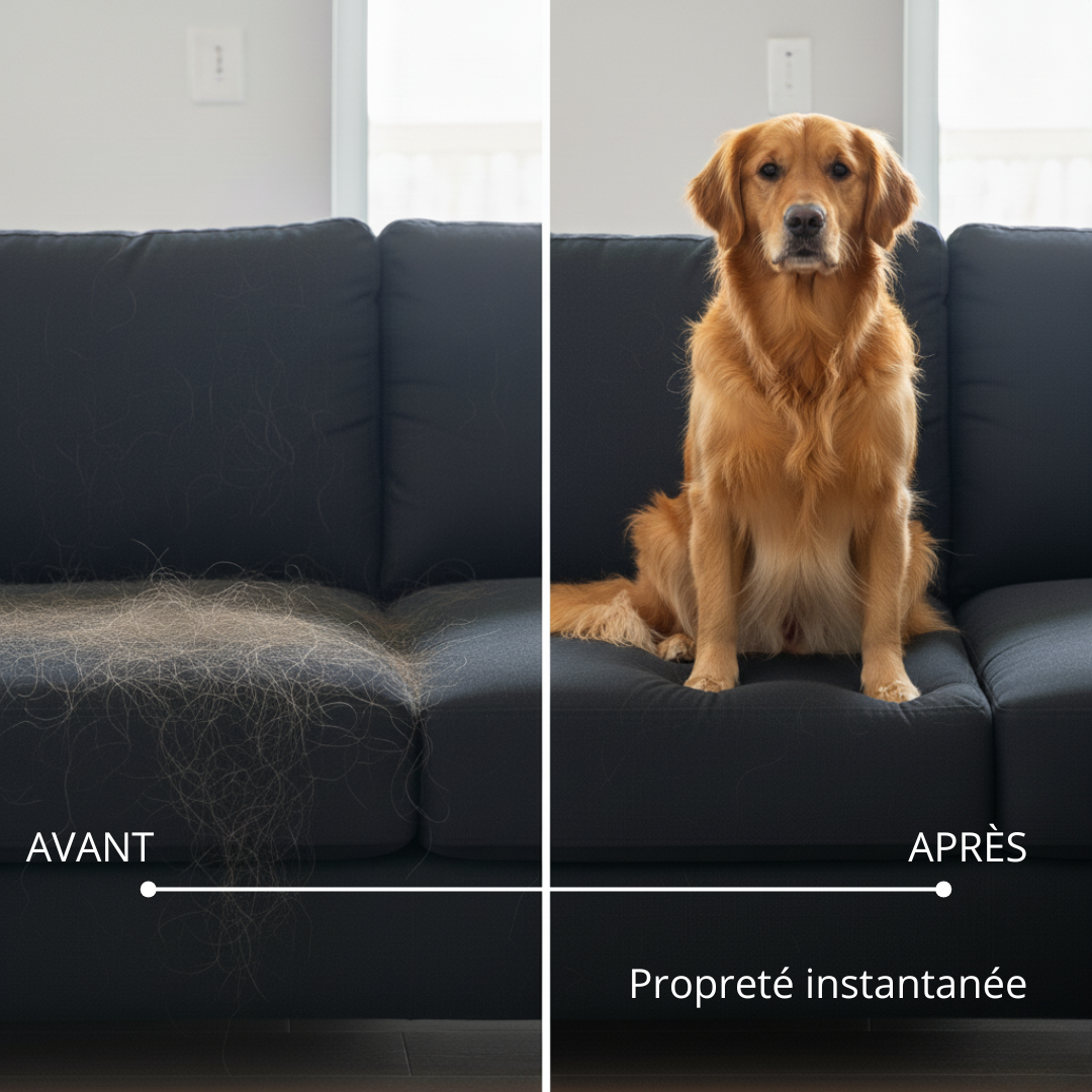 Gant anti-poils en maille – Dites adieu aux vêtements couverts de poils