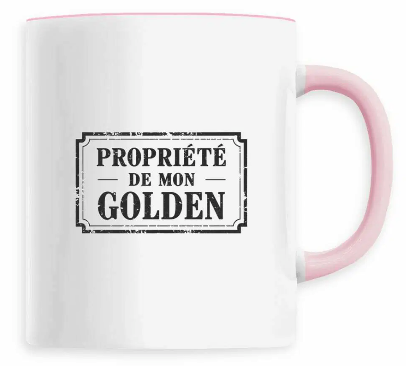 Mug pour les Mamans de Golden Retriever (vintage stamp)
