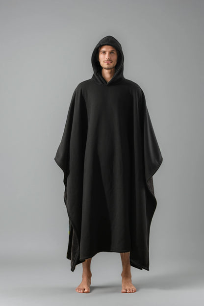 AURVIA™ CozyCape – Cape Cocoon Doublée à Capuche Ultra-Douce