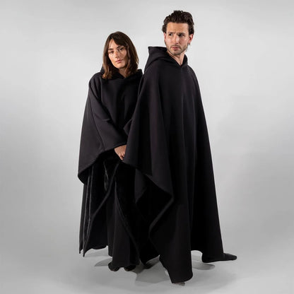 AURVIA™ CozyCape – Cape Cocoon Doublée à Capuche Ultra-Douce