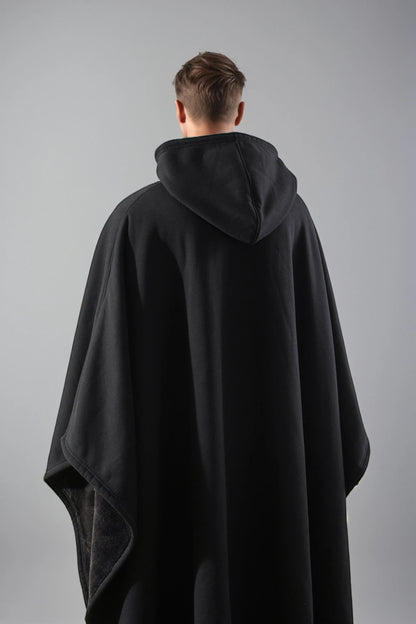 AURVIA™ CozyCape – Cape Cocoon Doublée à Capuche Ultra-Douce