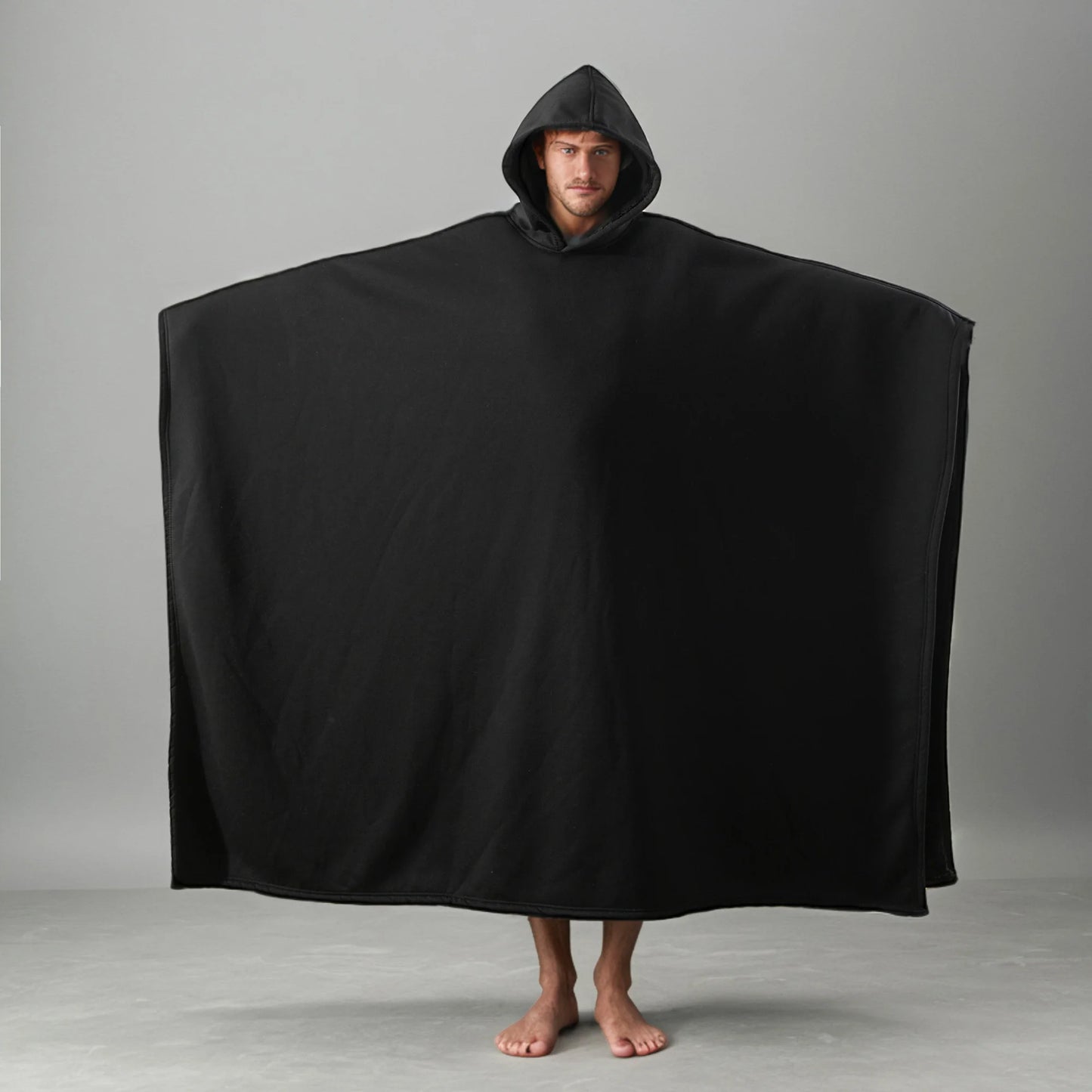 AURVIA™ CozyCape – Cape Cocoon Doublée à Capuche Ultra-Douce