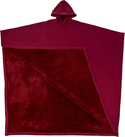 AURVIA™ CozyCape – Cape Cocoon Doublée à Capuche Ultra-Douce
