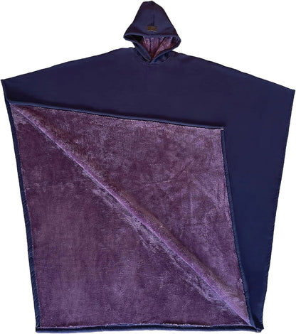AURVIA™ CozyCape – Cape Cocoon Doublée à Capuche Ultra-Douce