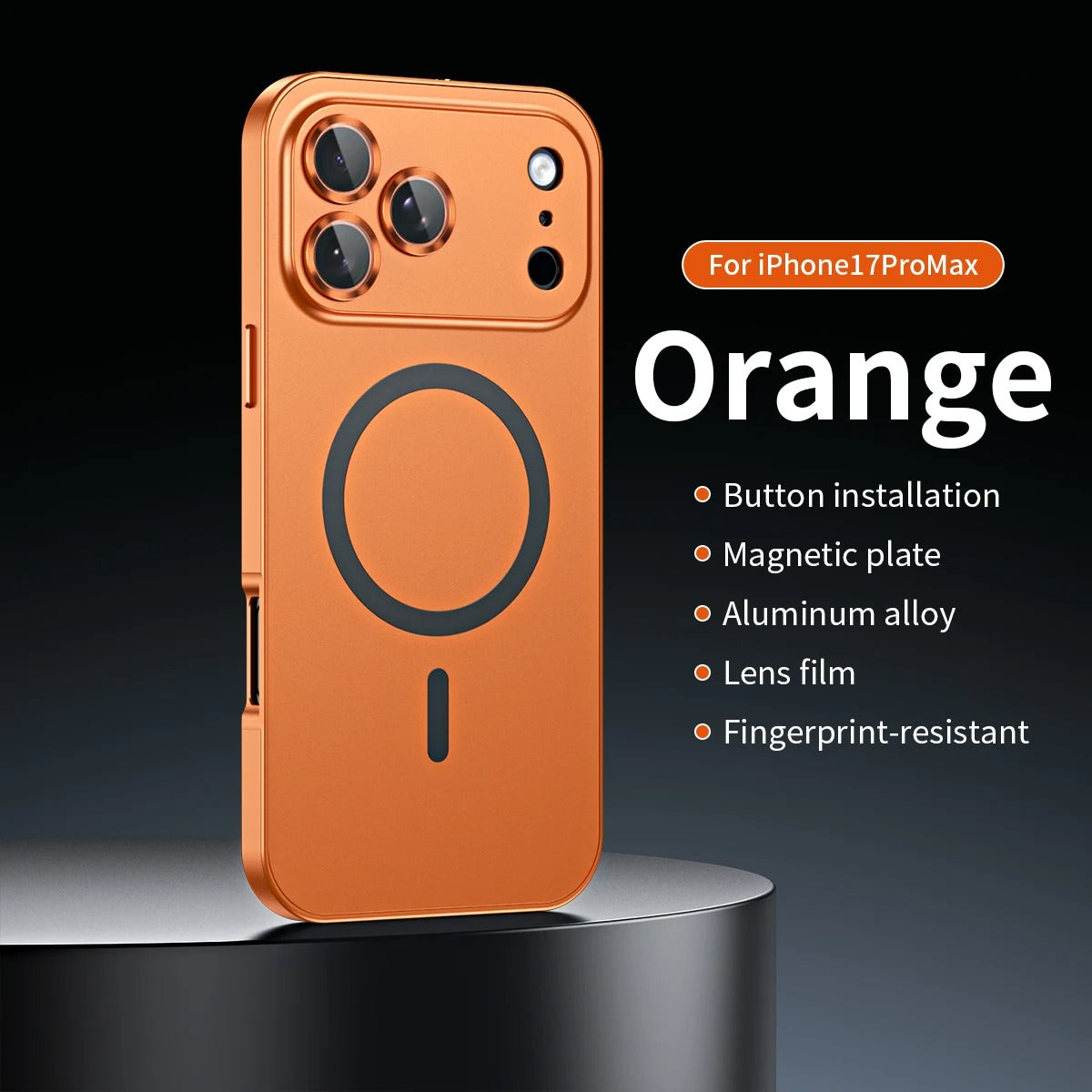 AURVIA™ MagFrame – Coque iPhone Ultra-Fine Magnétique en Aluminium Brossé