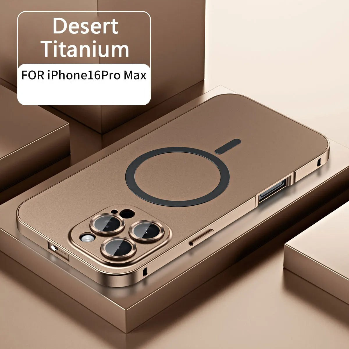 AURVIA™ MagFrame – Coque iPhone Ultra-Fine Magnétique en Aluminium Brossé