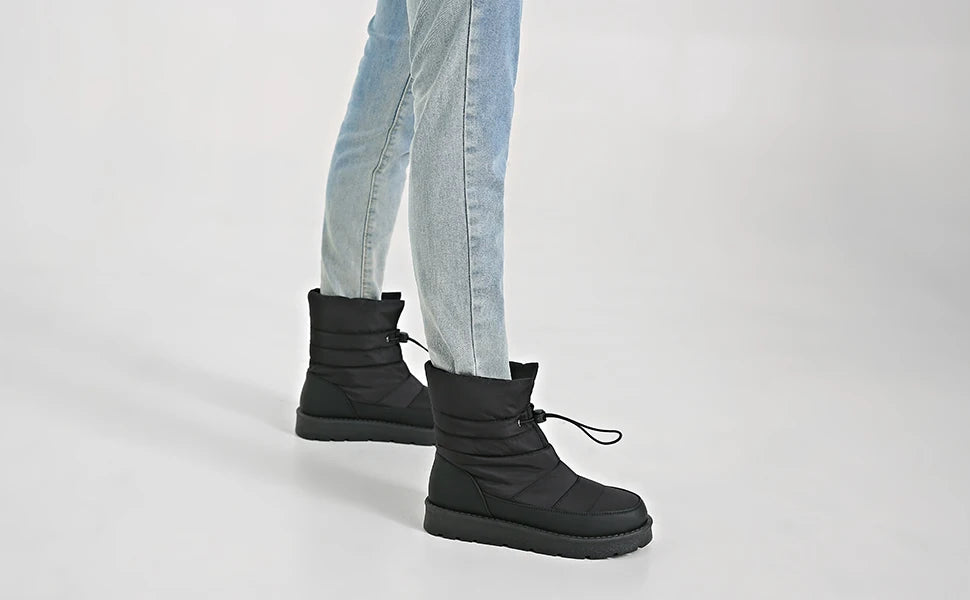 Aurvia™ SNØ Boots – Bottines Hiver Premium à Isolation Thermique & Design Minimal