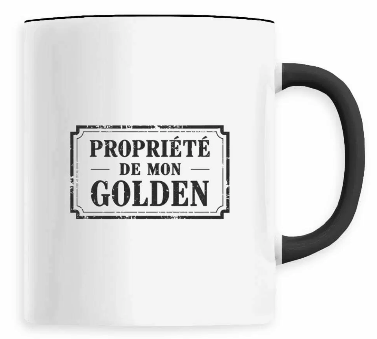 Mug pour les Mamans de Golden Retriever (vintage stamp)